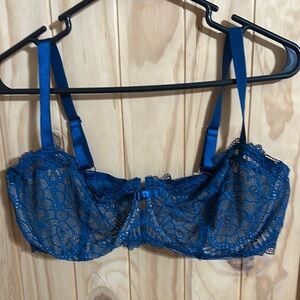Frederick's of Hollywood Blue Lace Bra Intimates